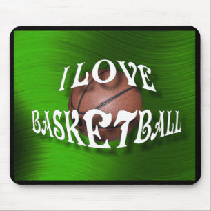 I LOVE BASKETBALL-MOUSEPAD MOUSE PAD