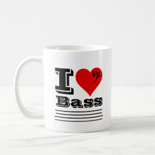 I Love Bass Coffee Mug