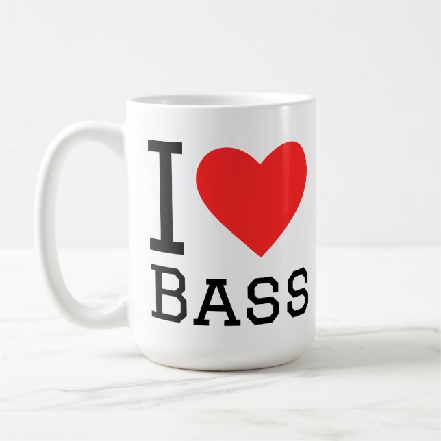 I love bass coffee mug (Left)