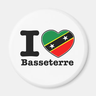 I love Basseterre Magnet