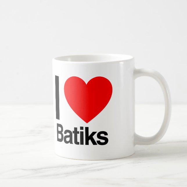 i love batiks coffee mug (Right)