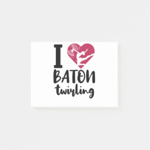 I Love Baton Twirling Post-it Notes