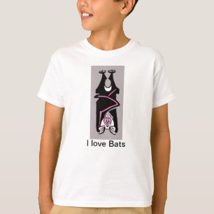 I love Bats- Animal graphic - Wildlife -  T-Shirt