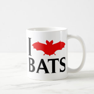 I Love Bats Coffee Mug