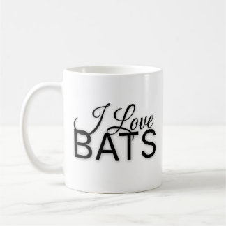 I Love BATS coffee mug