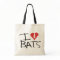 I love bats tote bage