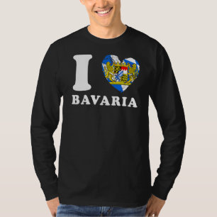 I Love Bavaria  Heart Flag Bavaria T-Shirt
