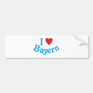 I love Bavaria I love Bavaria Bumper Sticker