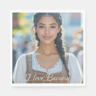 I LOVE BAVARIA NAPKIN