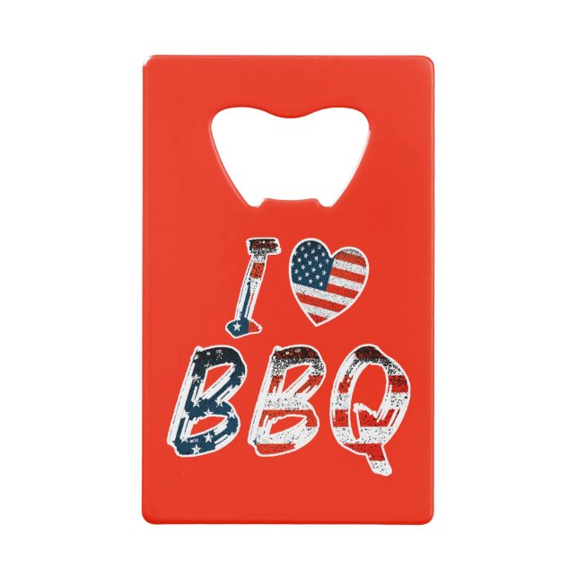 I love bbq, American patriotic (Front)