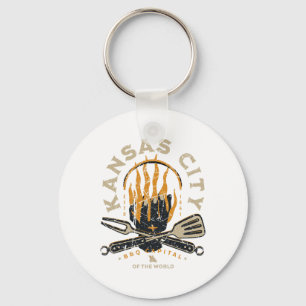 I Love Bbq Apparel And Tees Uni-adult Kansas City Key Ring