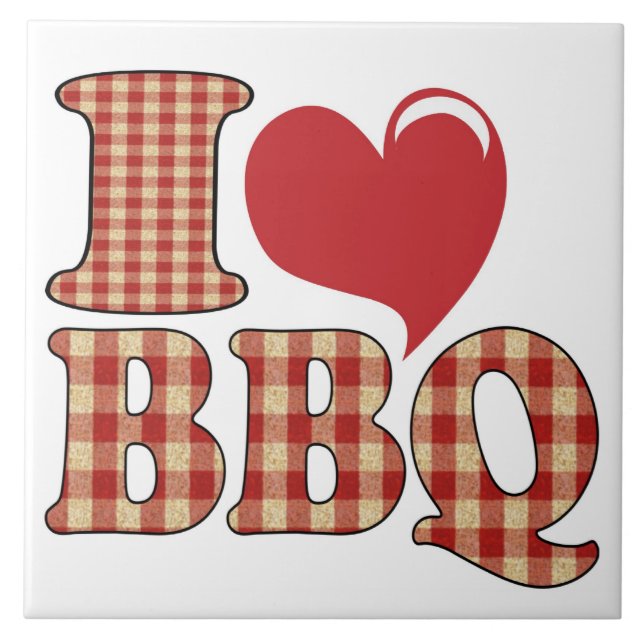 I Love BBQ Tile (Front)