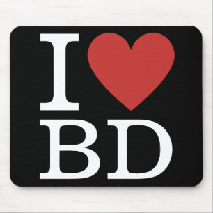 I ❤️ Love BD - Building Department  Mouse Pad