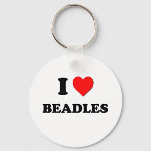 I Love Beadles Key Ring