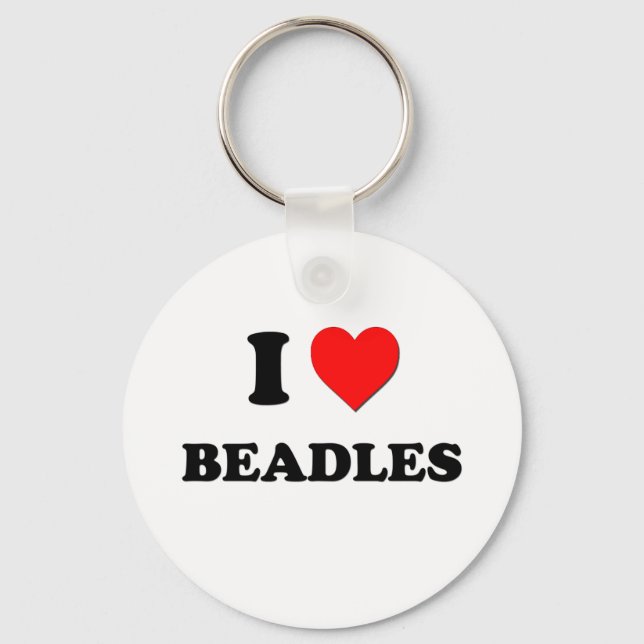 I Love Beadles Key Ring (Front)