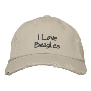 I Love Beagels Embroidered Baseball Cap
