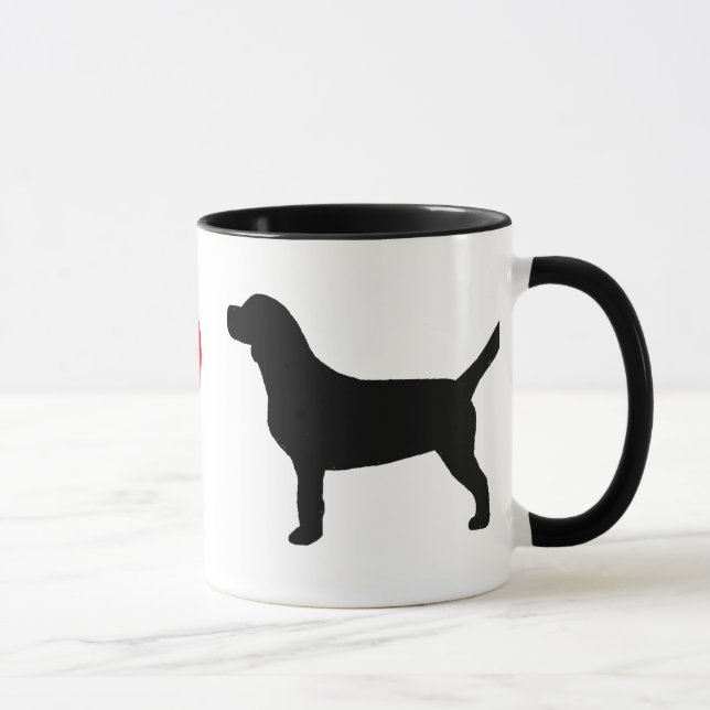 I Love Beagles Mug (Right)