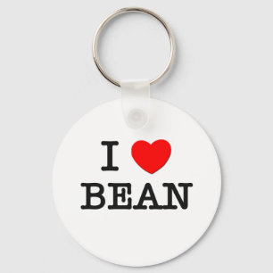 I Love Bean Key Ring