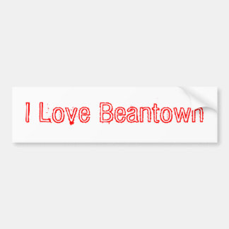 I Love Beantown Bumper Sticker