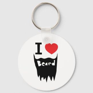 I love beard key ring