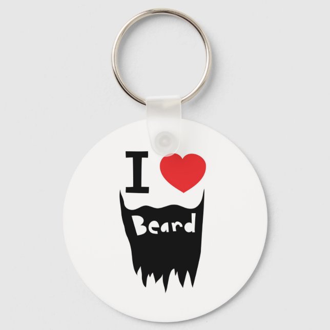 I love beard key ring (Front)