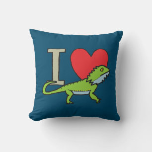 I Love Bearded Dragons Cushion