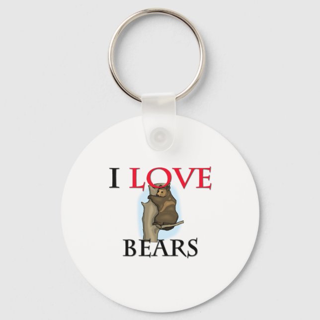 I Love Bears Key Ring (Front)