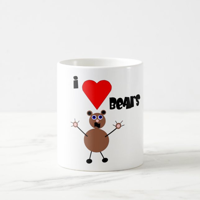 I Love Bears Mug (Center)