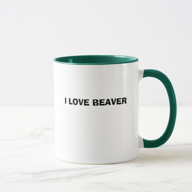 I LOVE BEAVER MUG (Right)