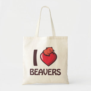 I love Beavers Tote Bag