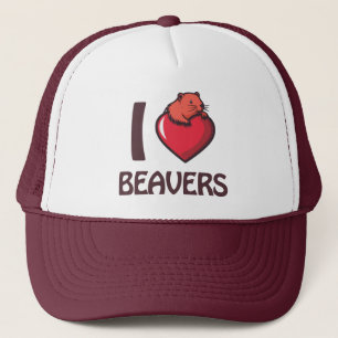 I love Beavers Trucker Hat