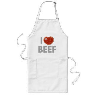 I Love Beef Long Apron