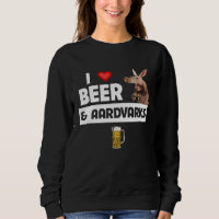 I Love Beer and Aardvarks Anteater Drinking Animal
