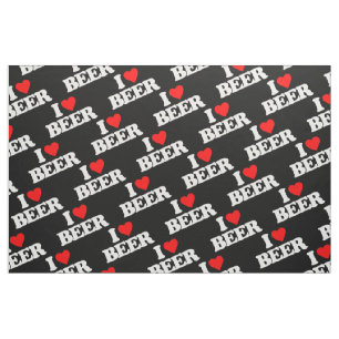 I LOVE BEER FABRIC