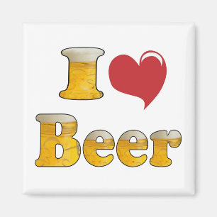 I Love Beer Magnet