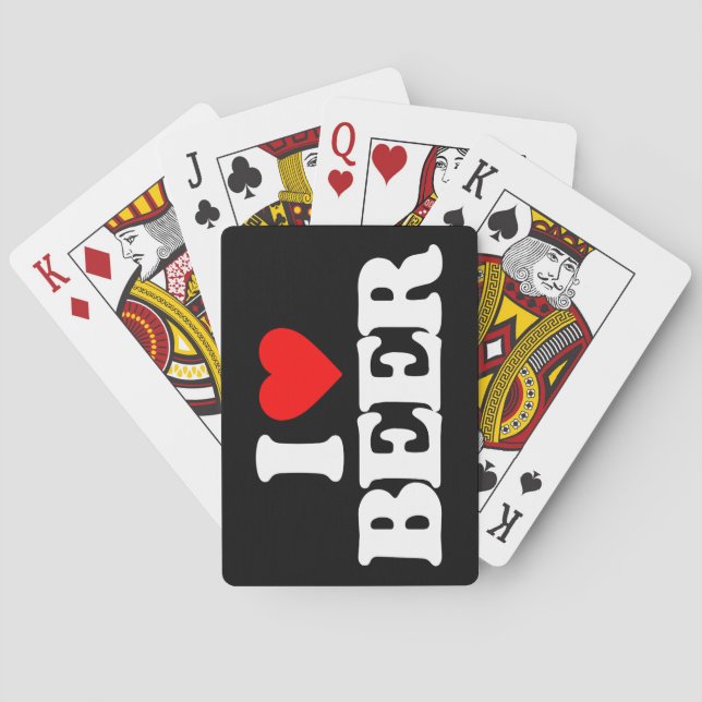 I LOVE BEER PLAYING CARDS (Back)