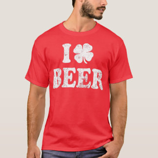I Love Beer Shamrock St T-Shirt