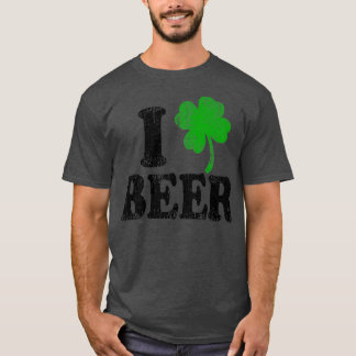 I Love Beer Shamrock St  T-Shirt