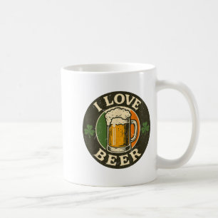 I Love Beer St Patrick Day Drinking Irieam Ireland Coffee Mug