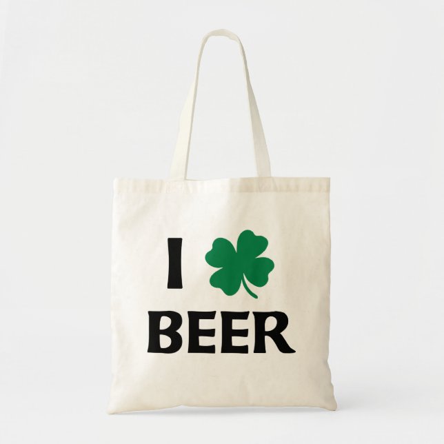 I Love Beer Tote Bag (Front)
