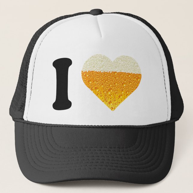 I LOVE BEER TRUCKER HAT (Front)