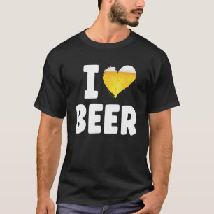 I love Beer Valentinsday Bier Beer Hearth T-Shirt