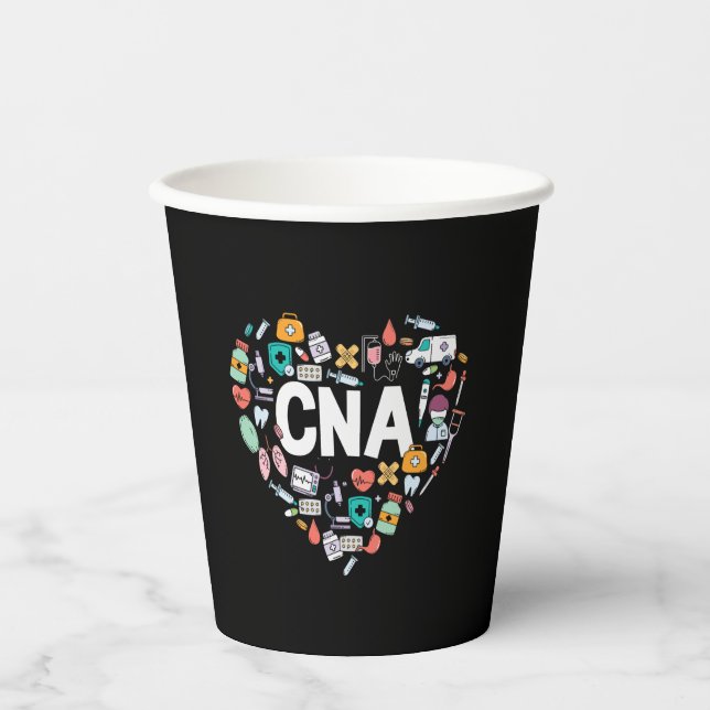 I Love Being A CNA   Paper Cups (Front)