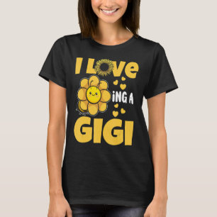 I Love Being A Gigi Sunflower Bee Grandma T-Shirt