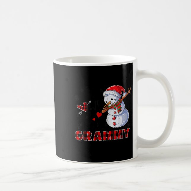 I Love Being A Grammy Snowman Dab Christmas 2020  Coffee Mug (Right)