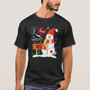 I Love Being A Nonnie Snowman Christmas Xmas 2 T-Shirt