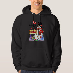 I Love Being A Sister Snowman Christmas Xmas Hoodie