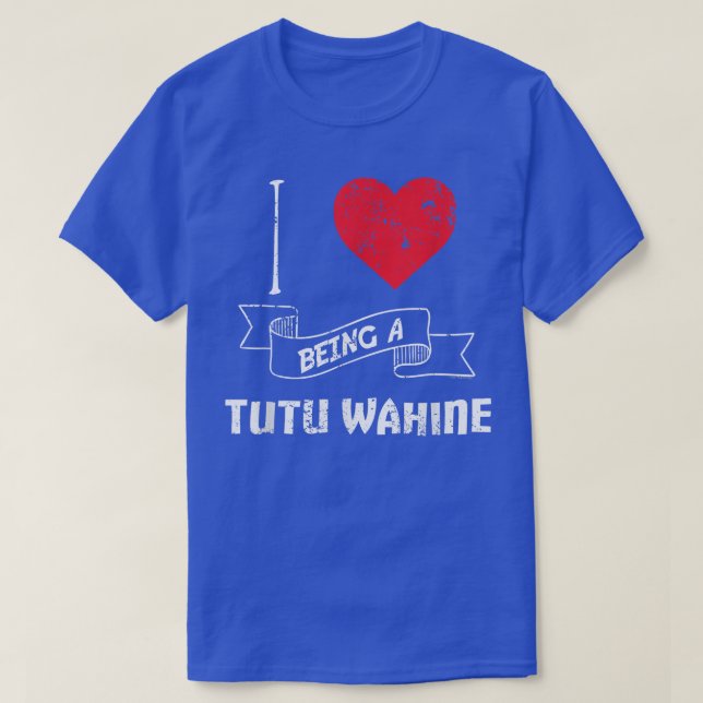 I Love Being A Tutu Wahine Hawaiian Grandma T  T-Shirt (Design Front)