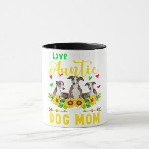 I Love Being An Auntie   Dog Mum Whippet Lover Mug