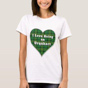 I Love Being an Urquhart Clan Tartan Plaid Heart T-Shirt